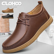 Zapatillas casuales para hombre marrón y negro, de caña baja, suela de goma, PU, cómodas para todas las estaciones