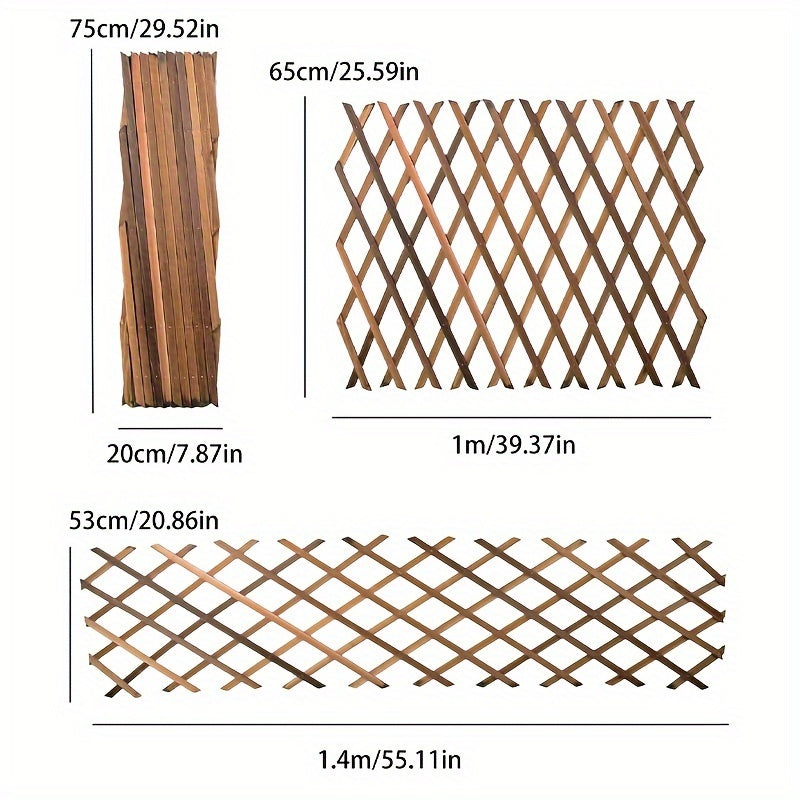 Handcrafted Wooden Garden Pergola with Adjustable Woven Design for Patio and Balcony