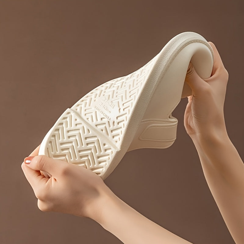 Women's Minimalist One-Hole Slide Shoes Casual Lightweight Comfortable Black