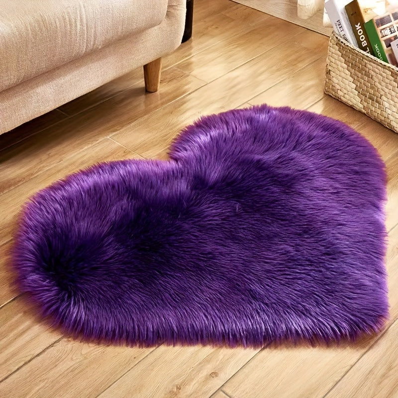 Thickened Heart-Shaped Love Carpet for Bedroom Living Room Bedside