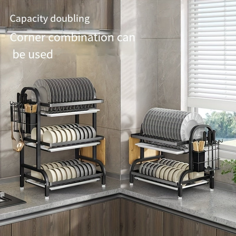 Подставка для сушки посуды из нержавеющей стали на тему Хэллоуина и Рождества, место для хранения столовых приборов и многофункциональная подставка для хранения бытовых вещей