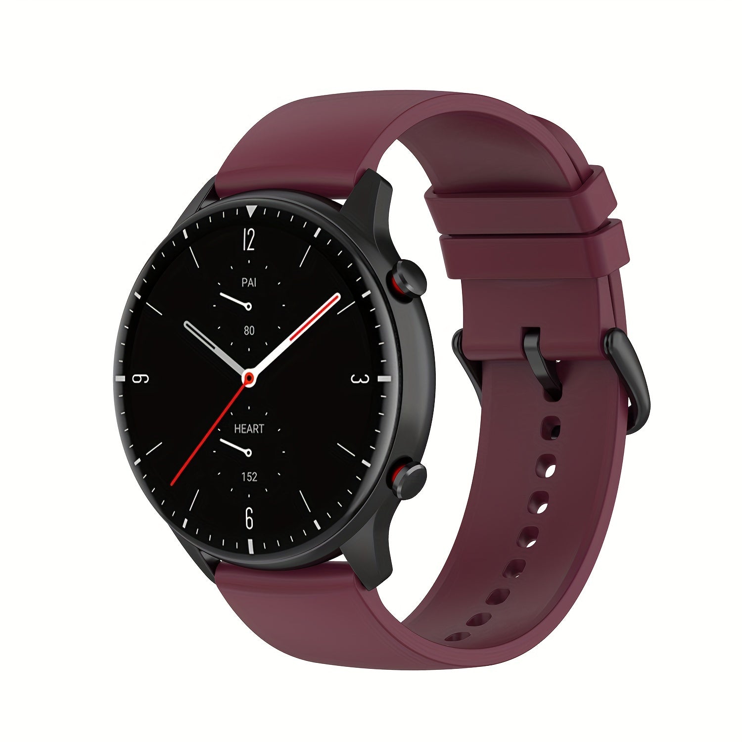 Silicone Smartwatch Band 20mm 22mm Adjustable Butterfly Clasp Compatible with Various Brands