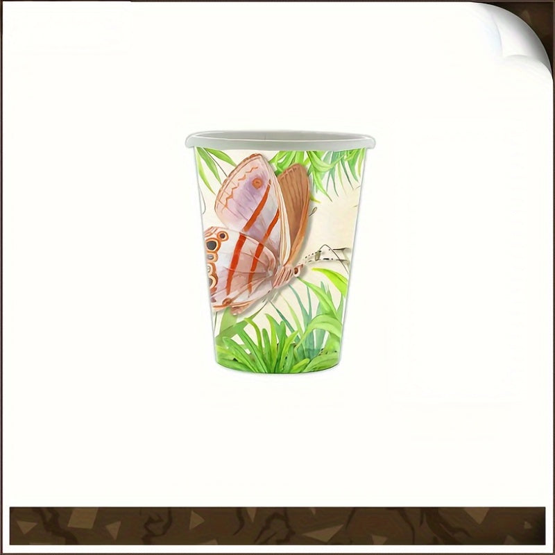 Set of 10 Insect-Themed Party Plates Napkins and Cups for Spring or Summer Celebrations