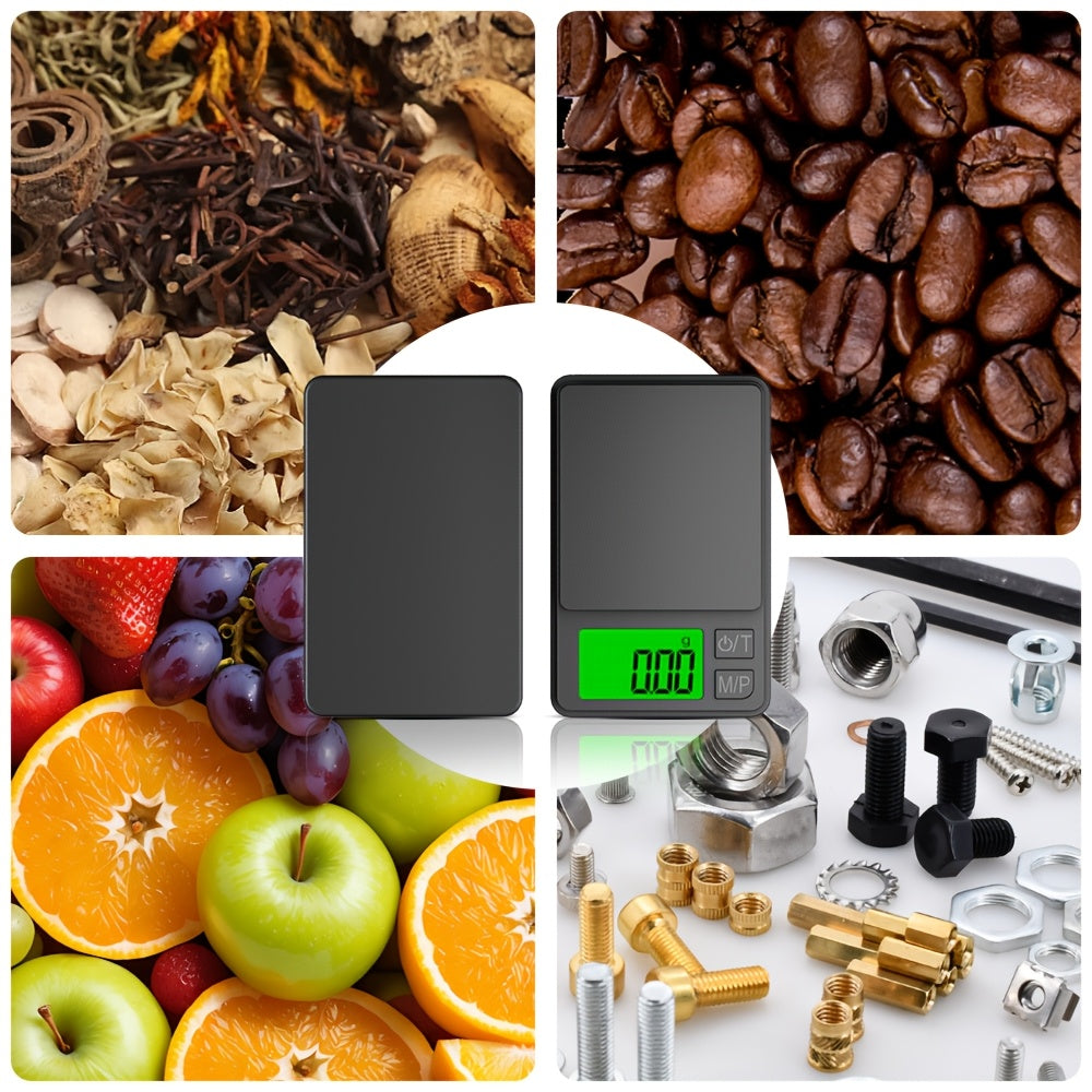 FODWET Mini Pocket Digital Scale 0.01g aniqlik bilan, zargarlik va oshxona uchun portativ. Batareya bilan ishlaydi.