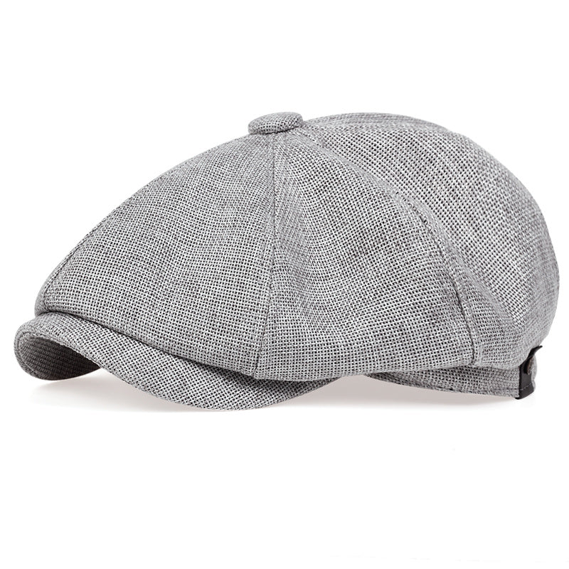 Polyester Newsboy Cap for Men and Women Classic Mature Style Unisex Hat