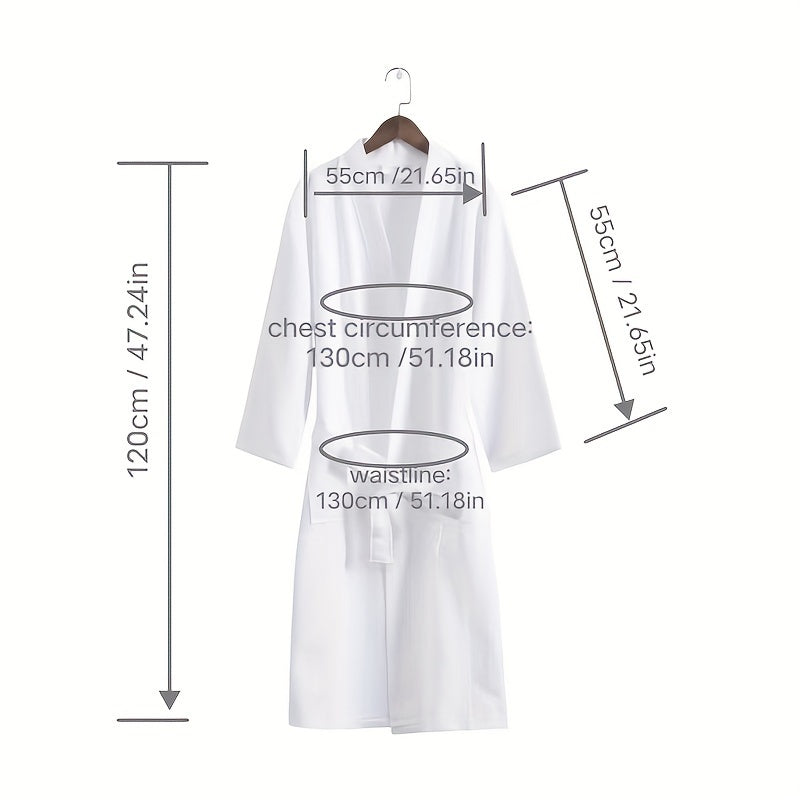 Cotton Bathrobe for Men and Women Quick-Dry Velvet Fabric Pink Blue Stripes