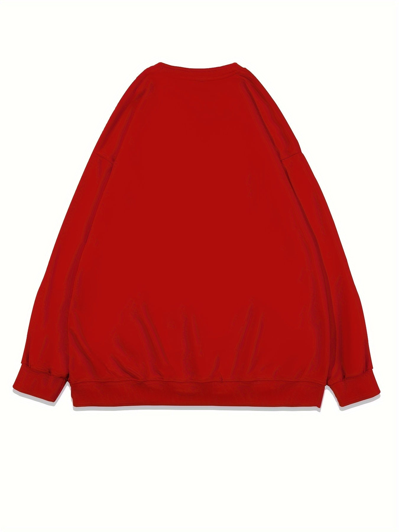 Plus Size Letter Print Pullover Sweatshirt Women Long Sleeve Casual Winter Clothing