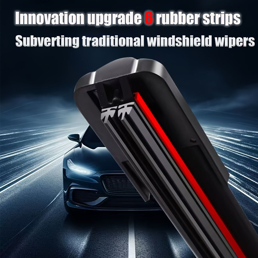 All-Season Car Wiper Blades 6-Layer Adhesive Stabilizer Quiet Durable