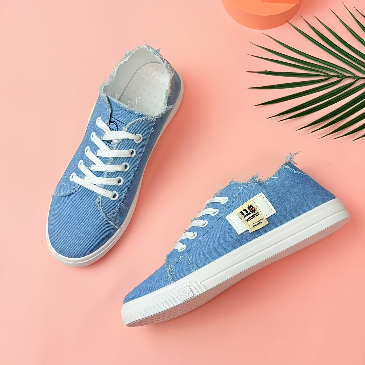 Women's Breathable Flat Shoes with Lace-Up Closure and PU Sole