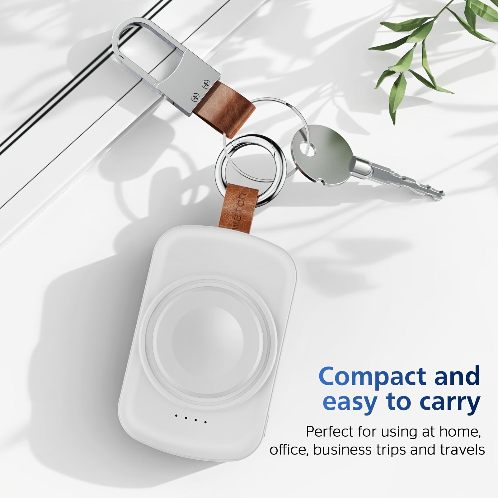 Portable Charger for Apple Watch Series 9/8/7/6/5/4/3/2/SE Magnetic Power Bank 1800mAh Fast Charging