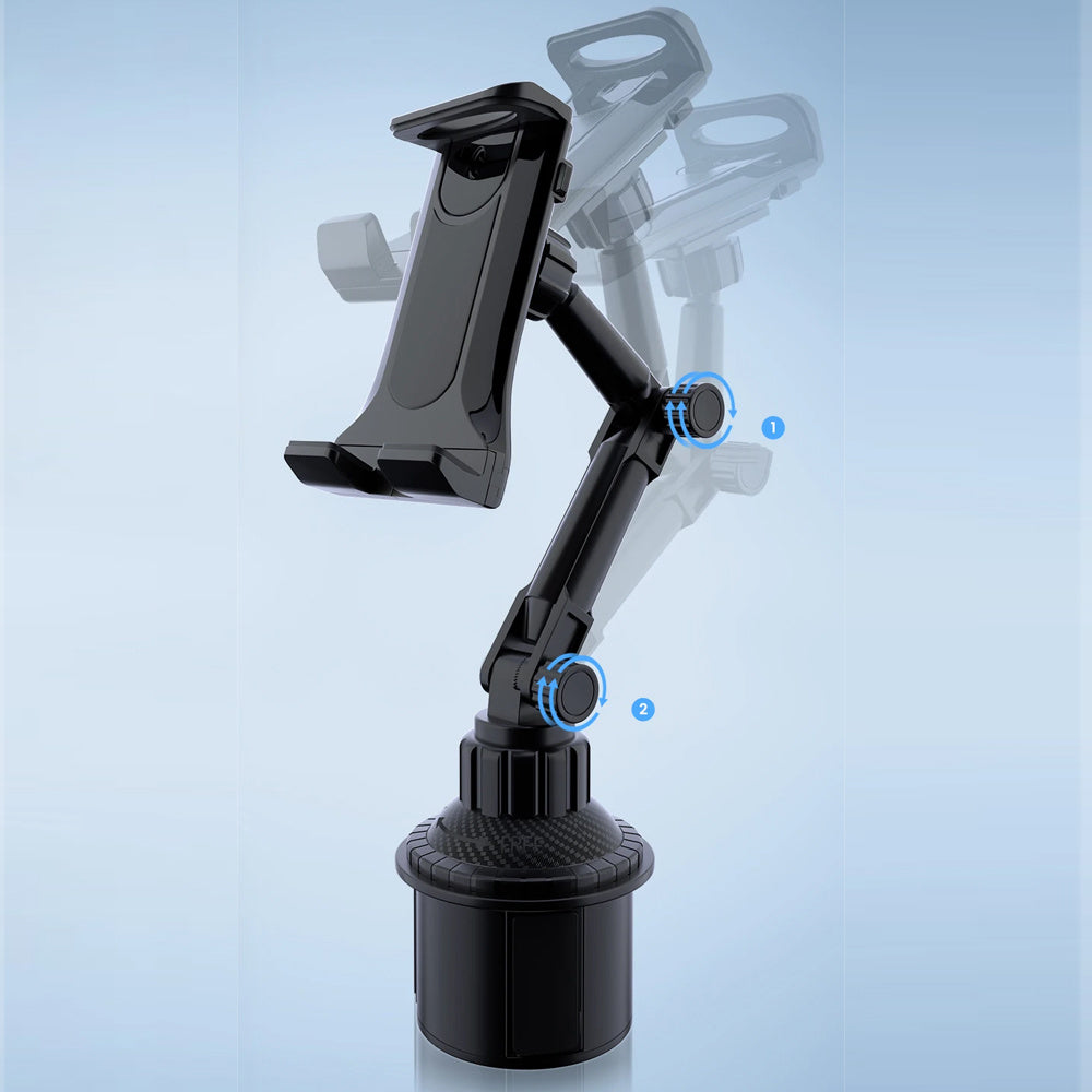 Universal Adjustable Car Cup Holder Mount for Phones and Tablets Durable ABS