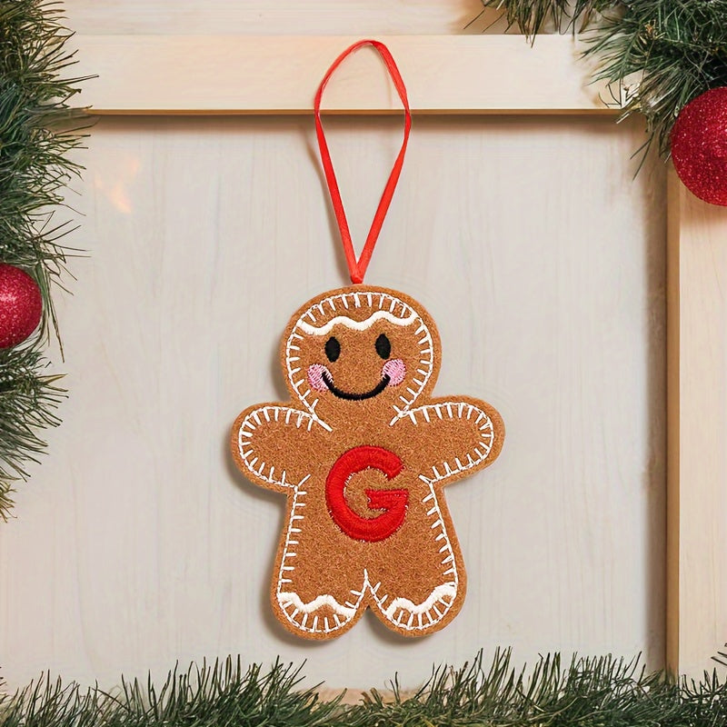 Fabric Gingerbread Man Christmas Ornament for Home and Kitchen Decoration
