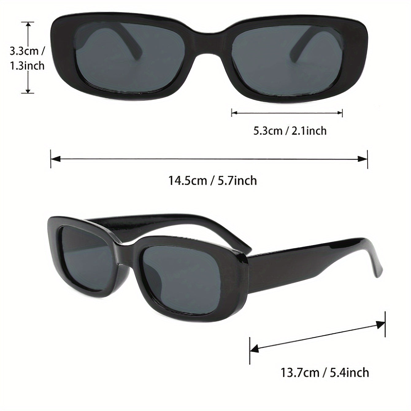 Set of 4 Teen Fashion Glasses Heart and Bear Ear Shapes White and Black Durable PC Frames