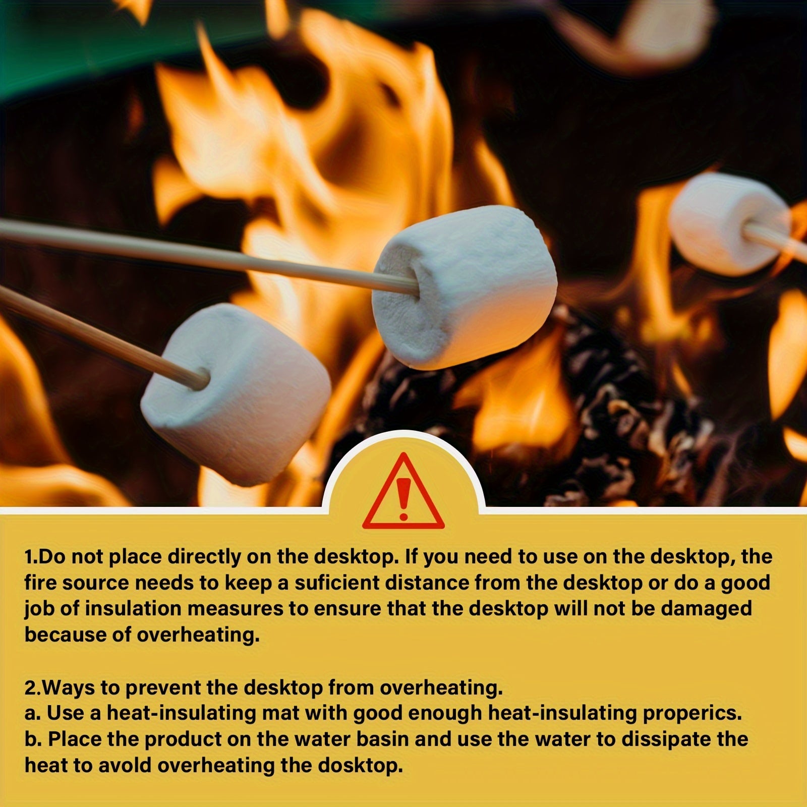 Smokeless Fire Pit Stainless Steel 24.89cmH x 22.1cmD Indoor Outdoor Use