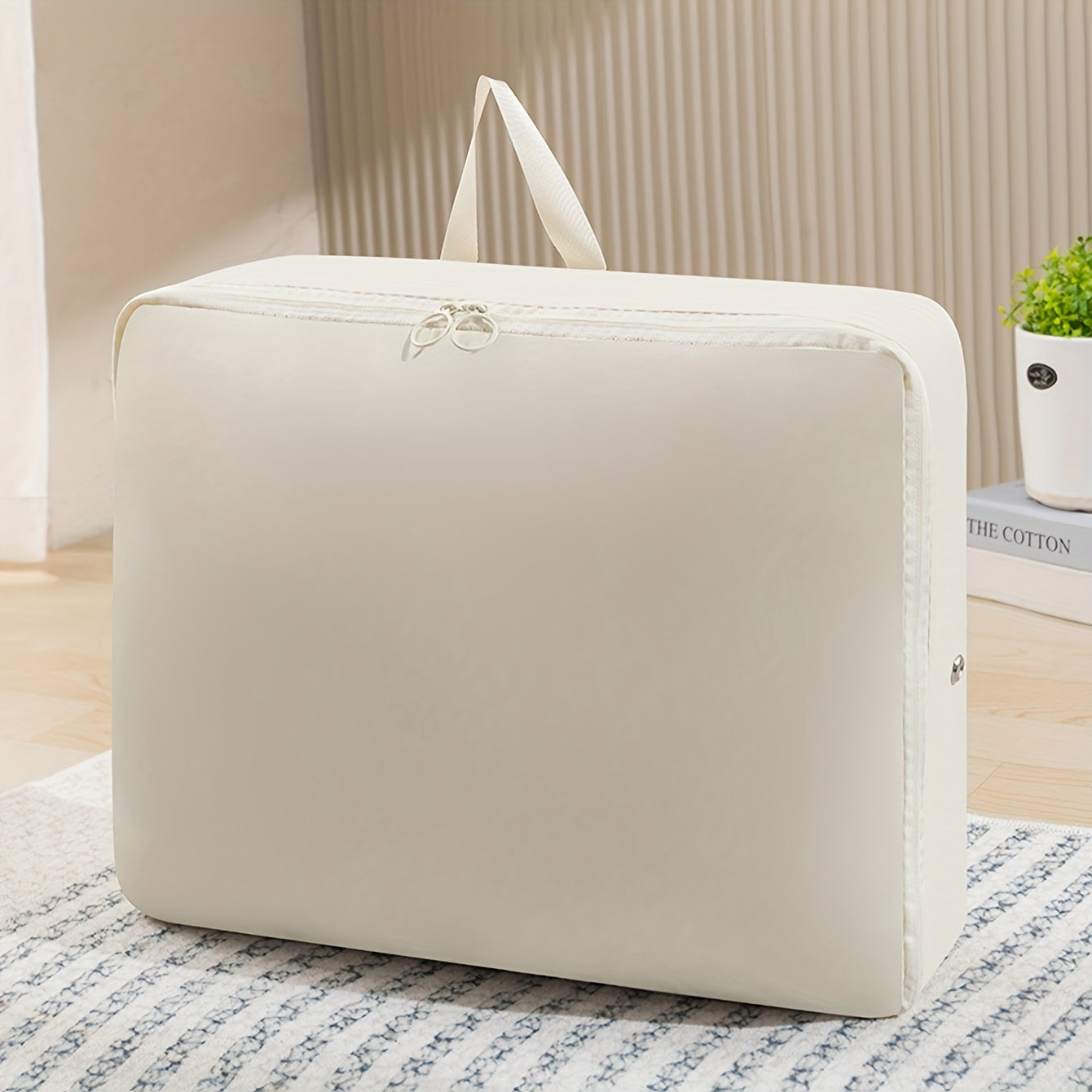 Ikki qatlamli katta sig'imli ko'p funksiyali jun kurtkasi va yostiq saqlash sumkasi