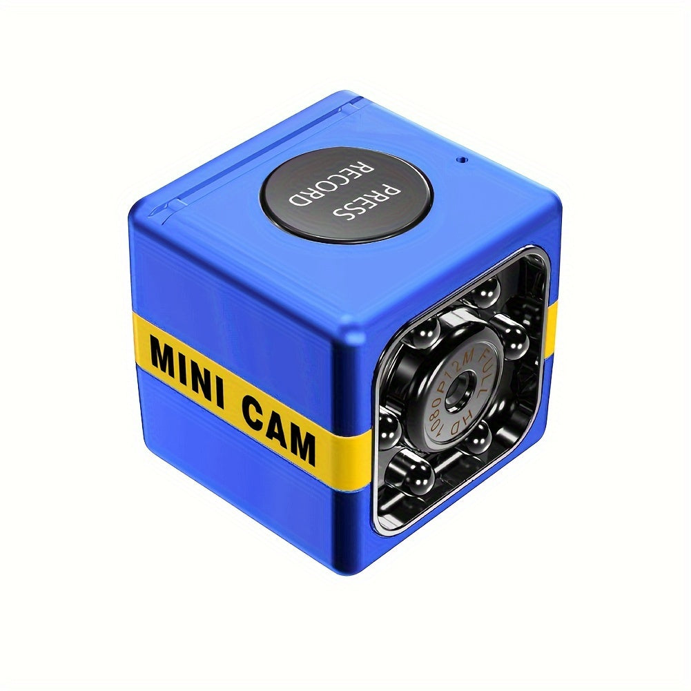 Compact Action Camera with Blue LCD Display 480p Video DVR Recording Rechargeable Battery