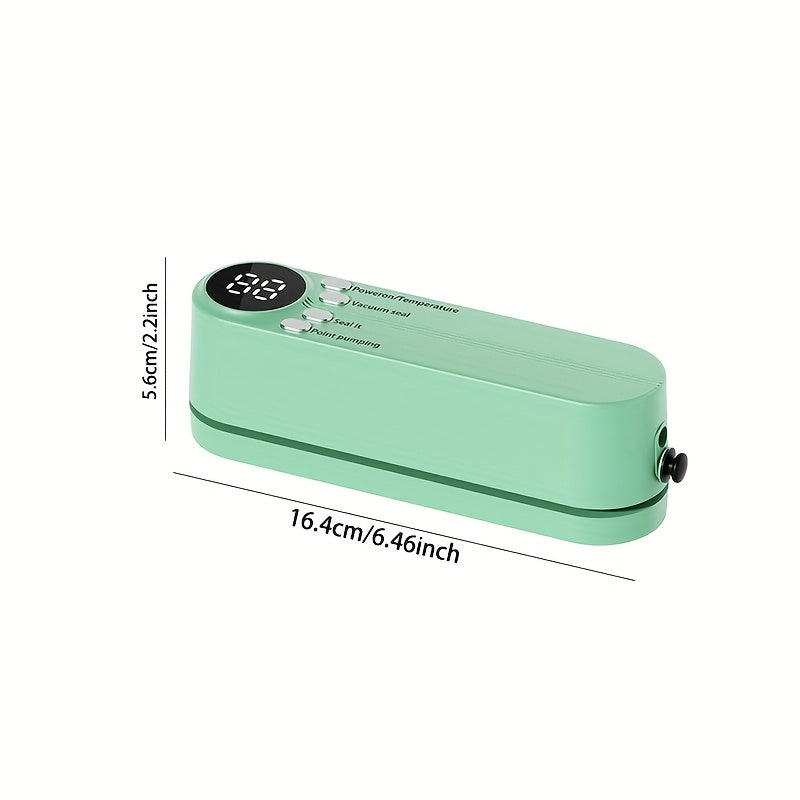 Electric Vacuum Sealer with Rechargeable Battery Digital Display Multiple Sealing Modes
