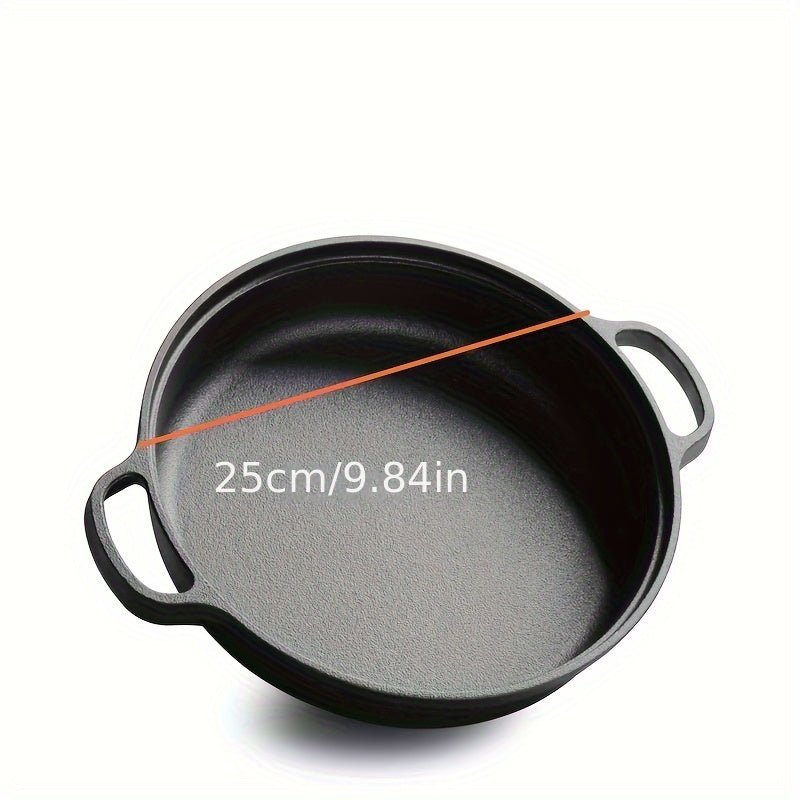 Cast Iron Skillet for Gas and Induction Stoves, Non-Stick, 10-Inch