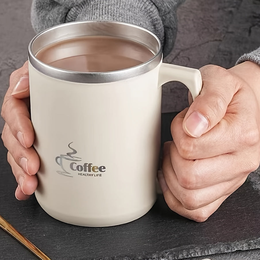 304 zanglamaydigan po'latdan yasalgan qahva chashka 16oz ikki qavatli izolyatsiyali ichimlik idishi sovg‘a