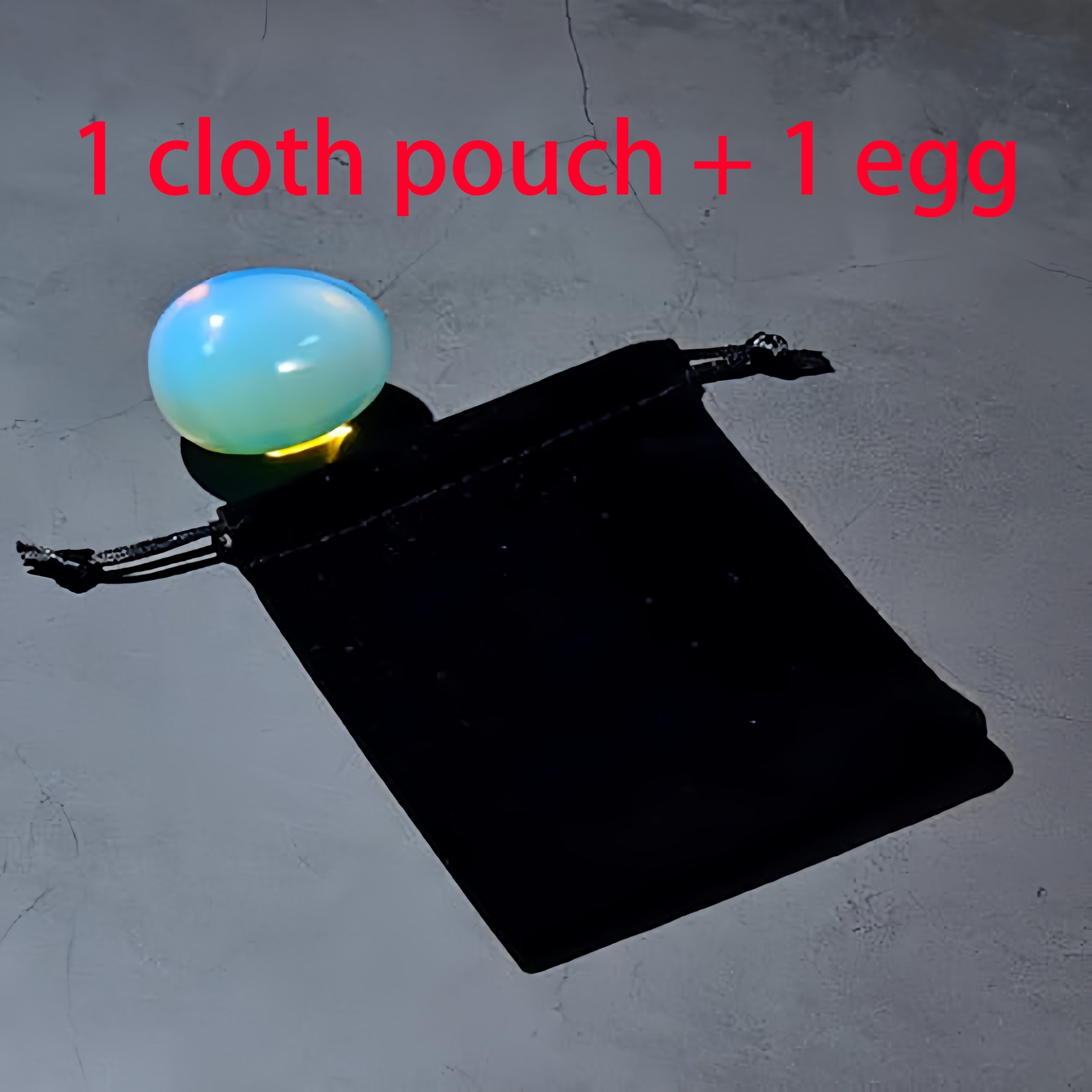 Colgante de huevo de cristal de ópalo, piedra natural, regalo de meditación para mujeres y madres